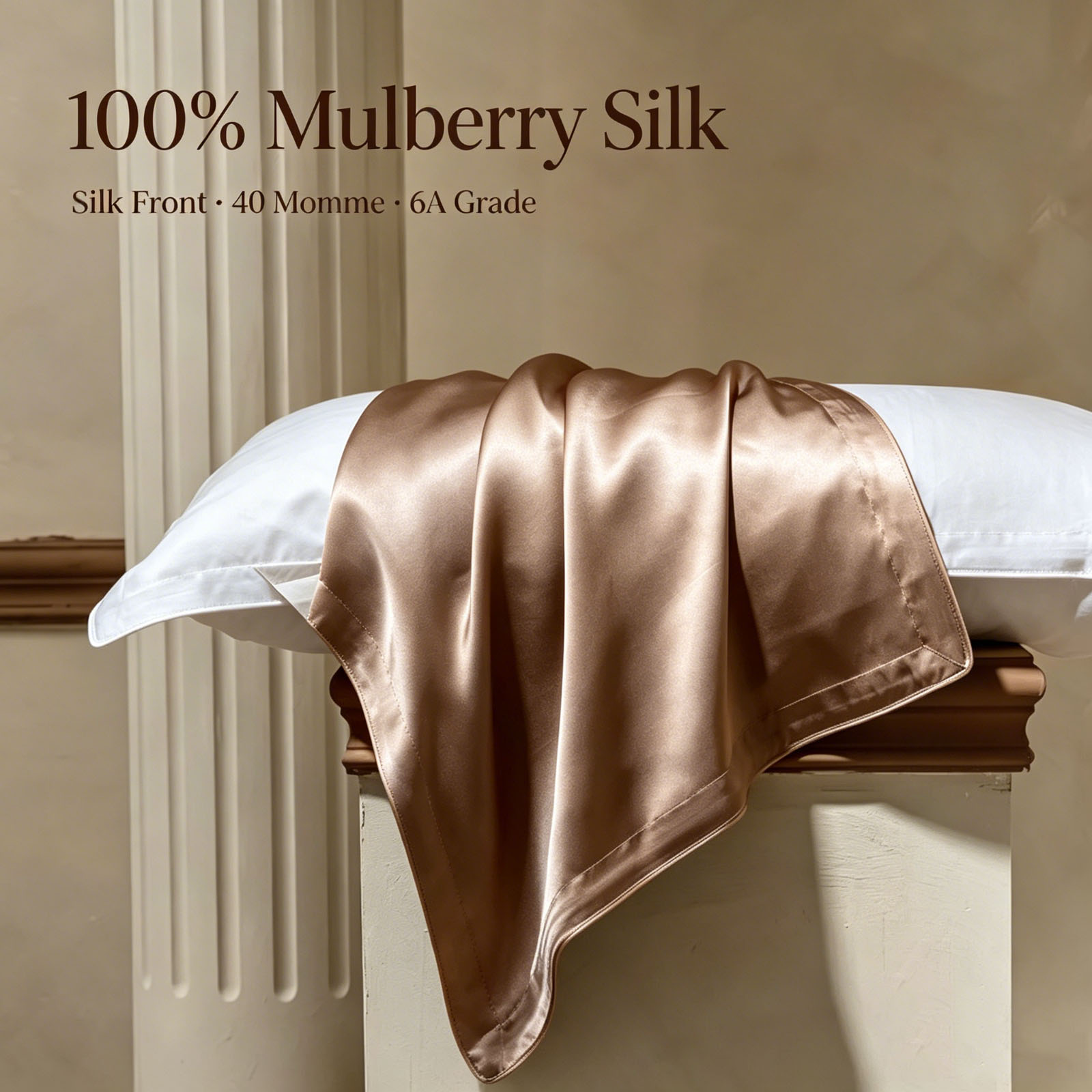 Luxury Skincare & Spa - 2 Buah Sarung Bantal Sutra Ukuran