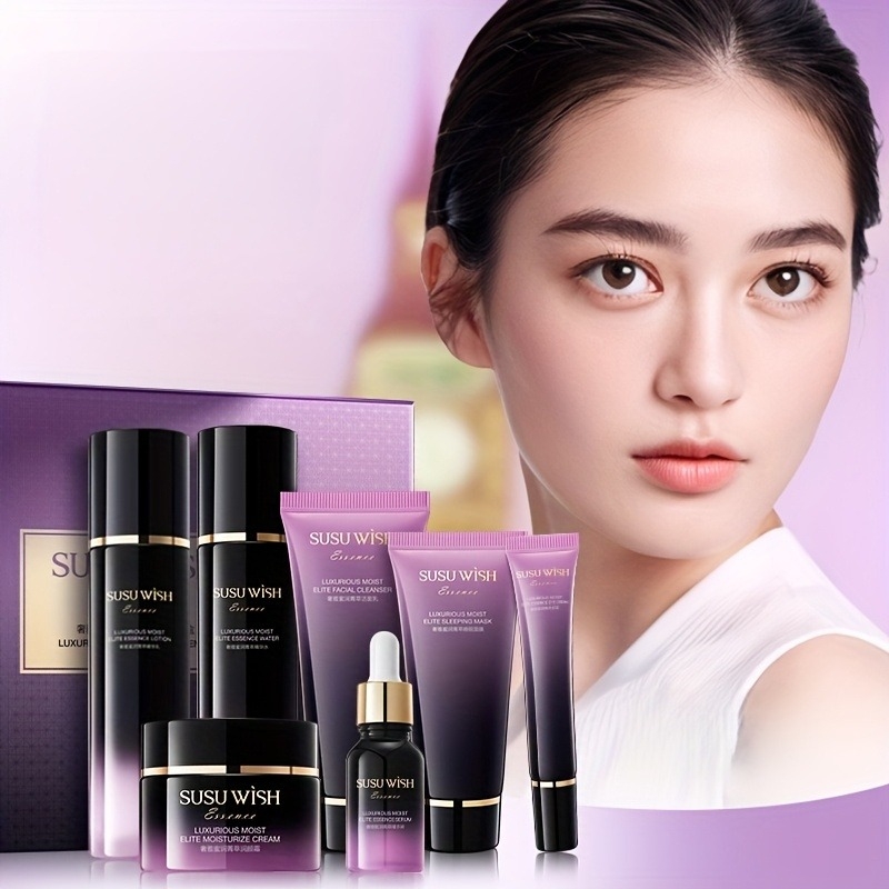 Luxury Skincare Ingredients - Set Esens Pelembap Sembilan Potong yang