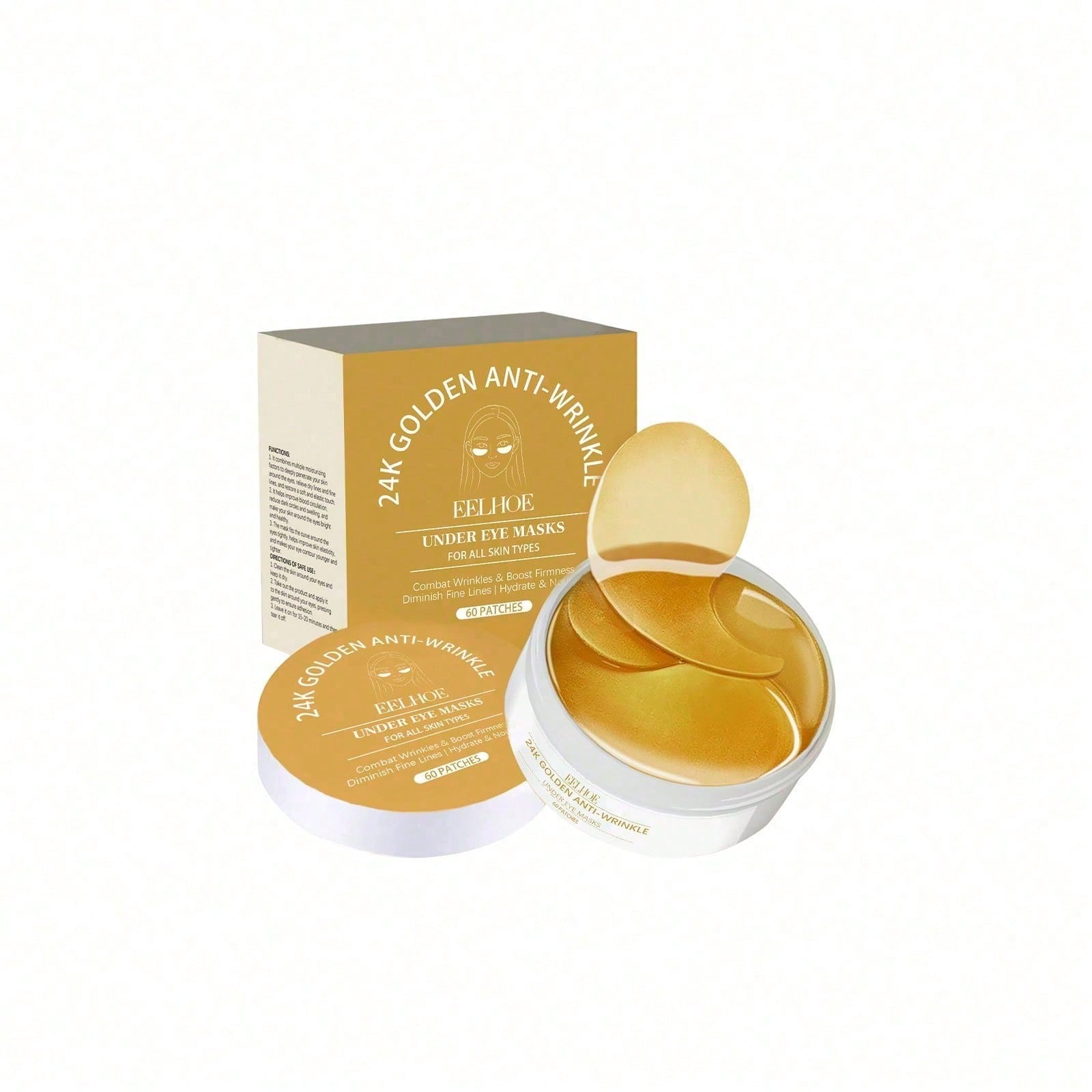 Luxury Skincare Mask - Masker Mata Emas 24K, 60 Patch